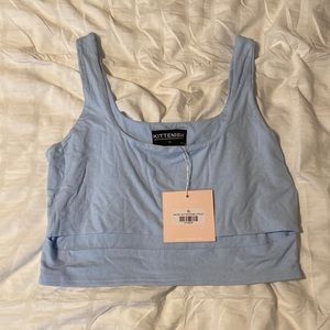 Kittenish Cut Out Crop Top